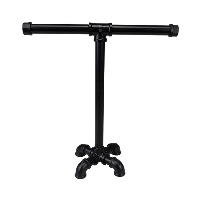 RUSTIC PIPE HAND TOWEL HOLDER FREE STANDING TOWEL RACK INDUSTRIAL TSHAPE TOWEL STORAGE FOR BATHROOM