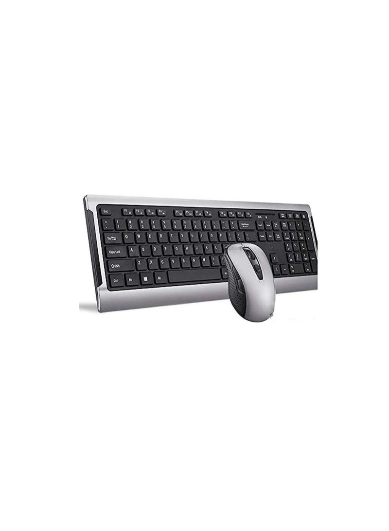 Wireless Keyboard and Mouse Combo – Ergonomic Design, Long Battery Life, Plug & Play