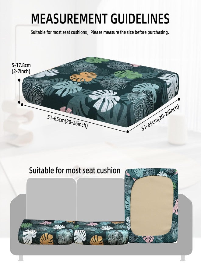 SUKAIKEQA 8Pcs Stretch Patio Cushion Covers Waterproof Outdoor Cushion Covers,Outdoor Couch Covers Patio Couch Cover Slipcovers, for Outdoor Furniture Protector Cover Replacement(Cover Only) (greenery) - Image 2