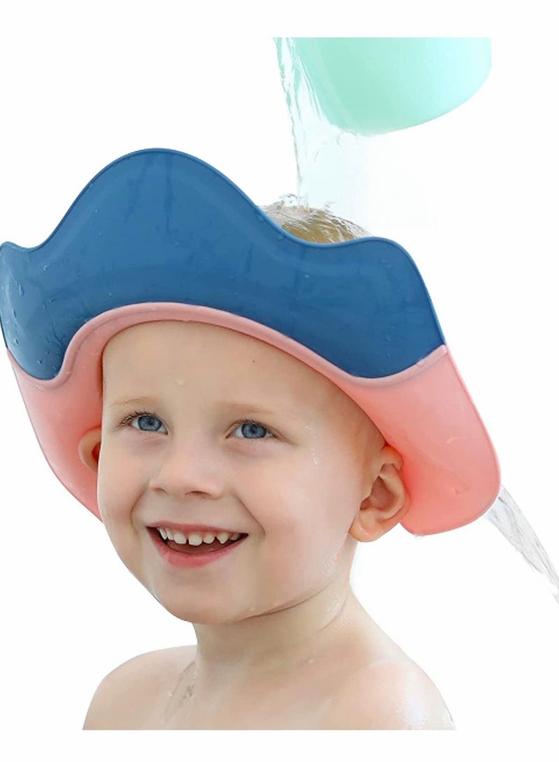 SYOSI Shower Cap Baby, Visor Bathing Hat for Toddlers Waterproof Shampoo Adjustable Protect Infants Eyes Ears - Image 1