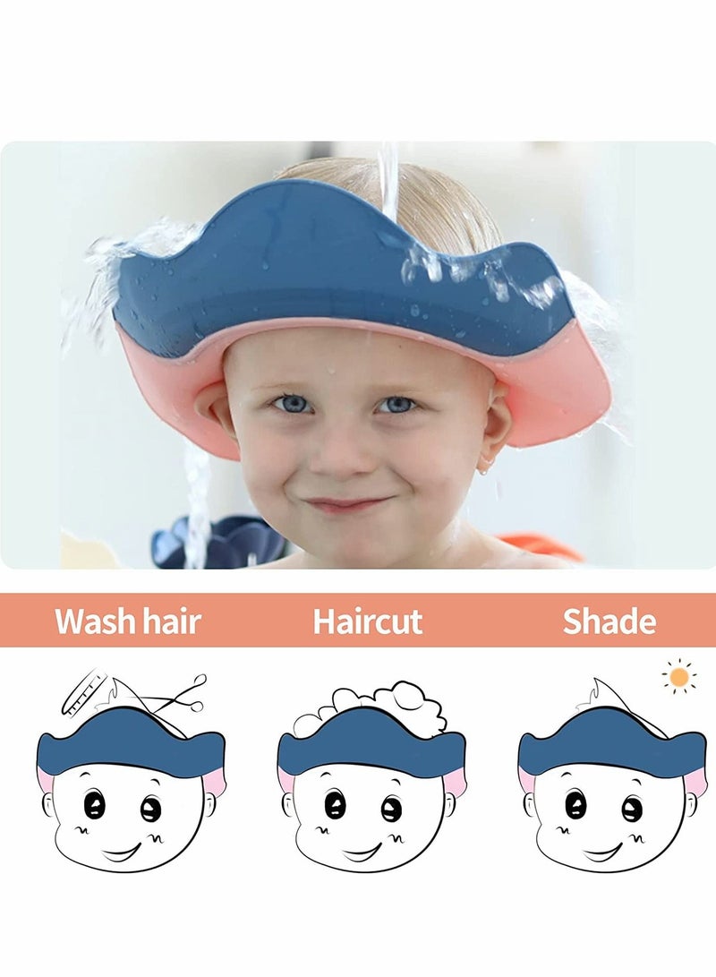 SYOSI Shower Cap Baby, Visor Bathing Hat for Toddlers Waterproof Shampoo Adjustable Protect Infants Eyes Ears - Image 3