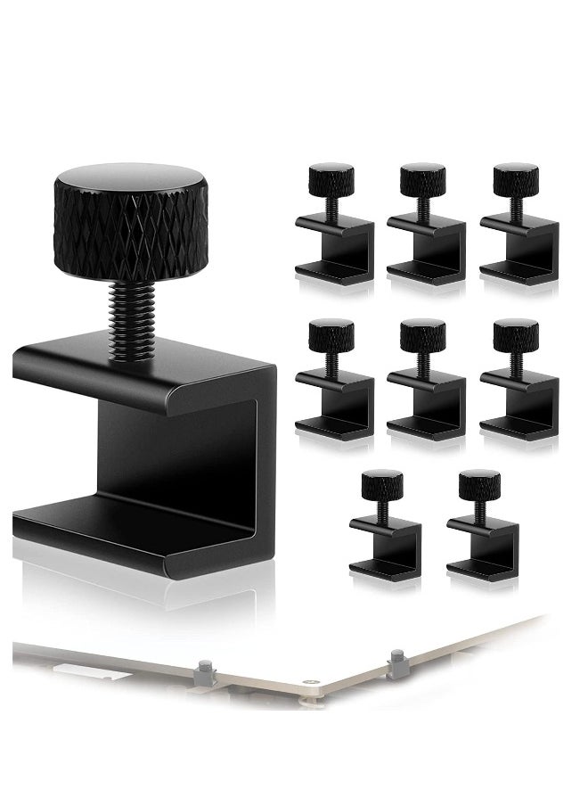 Generic 3D Printer Glass Bed Clips Clamps Adjustable Fixed Clips Compatible with Ender 3/3 Pro/V2, Ender 5/CR-10, CR-20 Pro, CR-10S, Aluminum Alloy 3D Printer Accessories 3D Printer Heat Bed Clips 8PCS  - Image 1