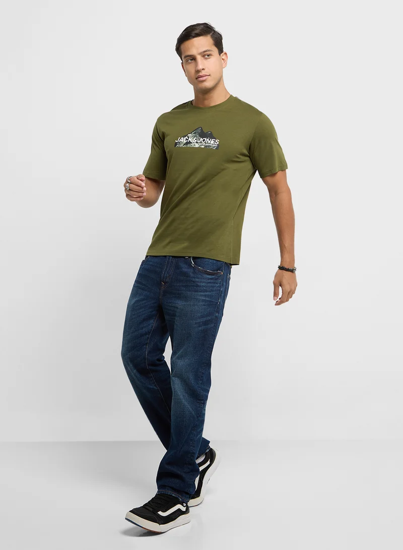 JACK & JONES Jcomountain Graphic Short Sleeve T-Shirt