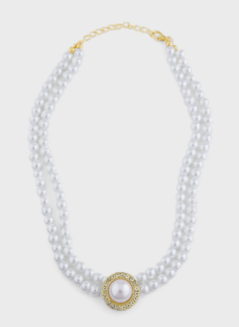 Ella Limited Edition Pearl Necklace , Earrings & Ring Set