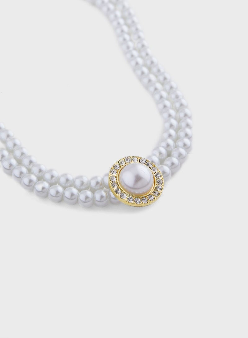 Ella Limited Edition Pearl Necklace , Earrings & Ring Set - Image 3