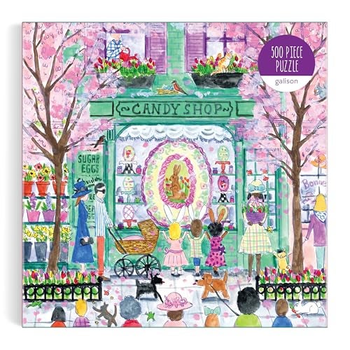 Galison Easter Candy Shop – 500 Piece Michael Storrings Jigsaw Puzzle Featuring Beautiful Artwork of an Easter Candy Confectionery - Image 5