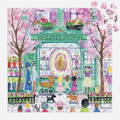 Galison Easter Candy Shop – 500 Piece Michael Storrings Jigsaw Puzzle Featuring Beautiful Artwork of an Easter Candy Confectionery - Image 4