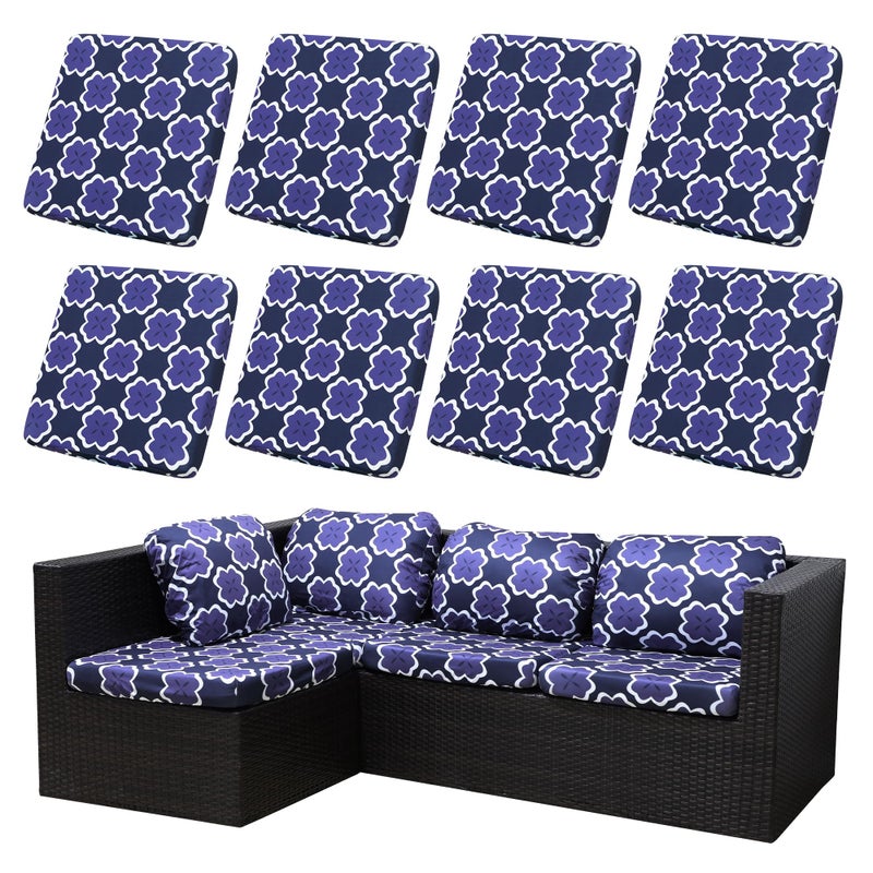 SUKAIKEQA Outdoor Cushion Covers Set8PCS Patio Furniture Couch Seat Slipcovers Replacement for Sofa Sectional ChairCoverOnly - Image 2
