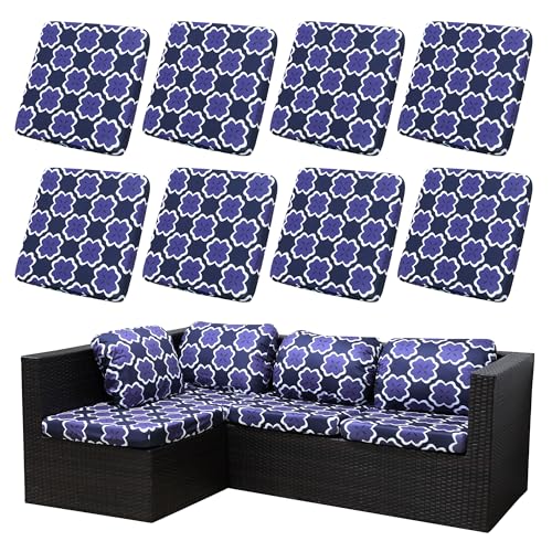 SUKAIKEQA Outdoor Cushion Covers Set8PCS Patio Furniture Couch Seat Slipcovers Replacement for Sofa Sectional ChairCoverOnly - Image 1