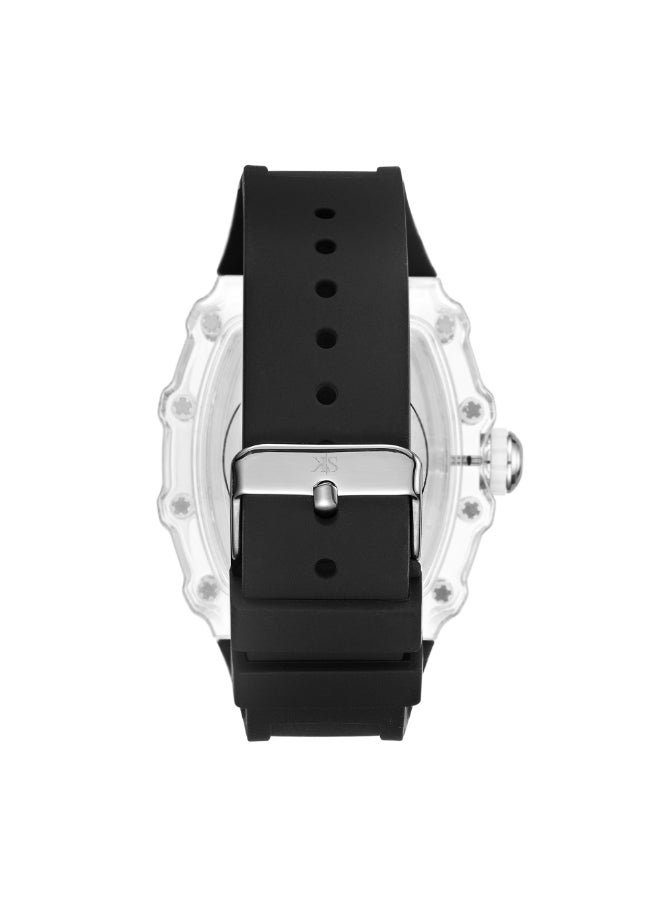 KENNETH SCOTT Men's Silicone Analog Watch K25009-SSBX - 43 mm - Image 3