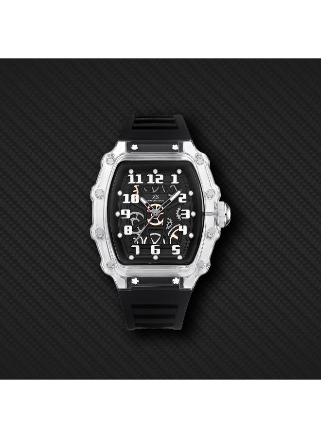 KENNETH SCOTT Men's Silicone Analog Watch K25009-SSBX - 43 mm - Image 4