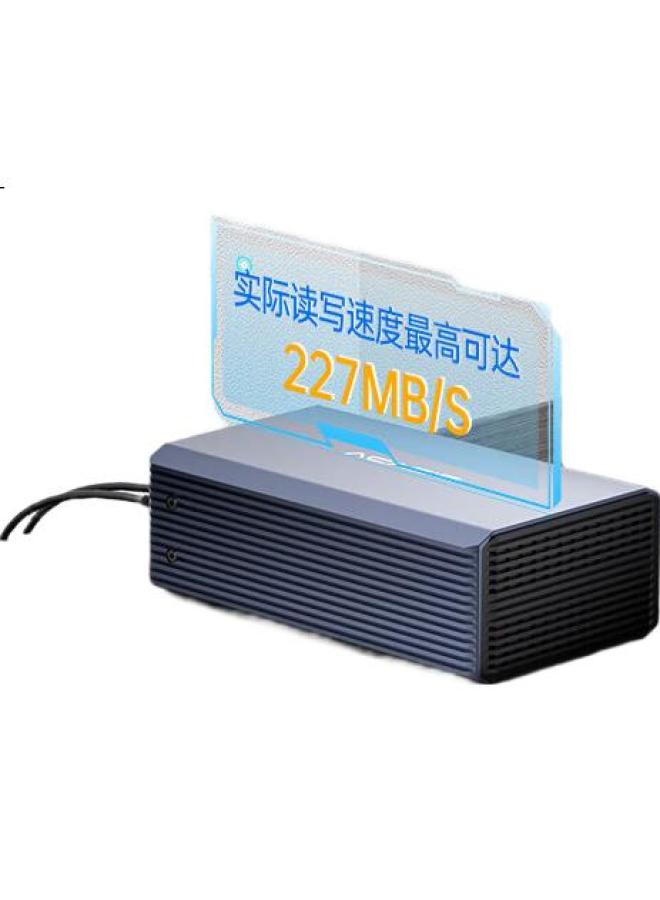 Acasis Hard Drive Enclosure, Dual-Bay 3.5-Inch Usb 3.0 Sata Mechanical Hard Drive External Case, Raid Disk Array Ec-7352 - Image 1