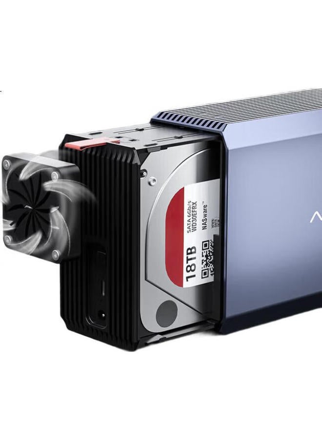 Acasis Hard Drive Enclosure, Dual-Bay 3.5-Inch Usb 3.0 Sata Mechanical Hard Drive External Case, Raid Disk Array Ec-7352 - Image 3