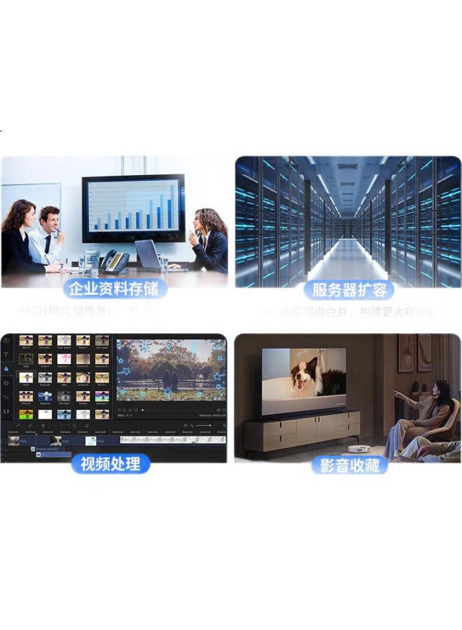 Acasis Hard Drive Enclosure, Dual-Bay 3.5-Inch Usb 3.0 Sata Mechanical Hard Drive External Case, Raid Disk Array Ec-7352 - Image 2