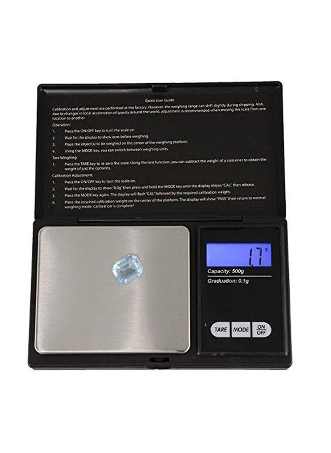 VOGMAX - American Weigh Scales Digital Pocket Scale, 1000G X 0.1G Black - Image 1