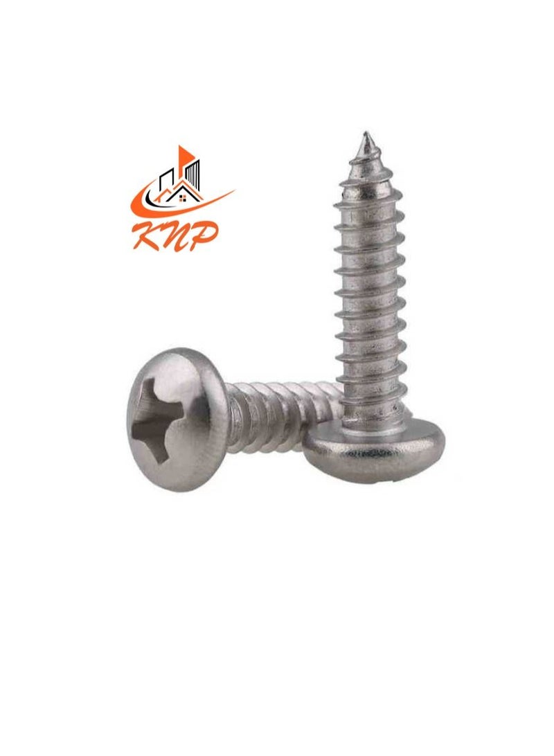 KNP KNP Pan Head Self-Tap Screws - Pack of 60 (1/2" x 4g) - Image 2