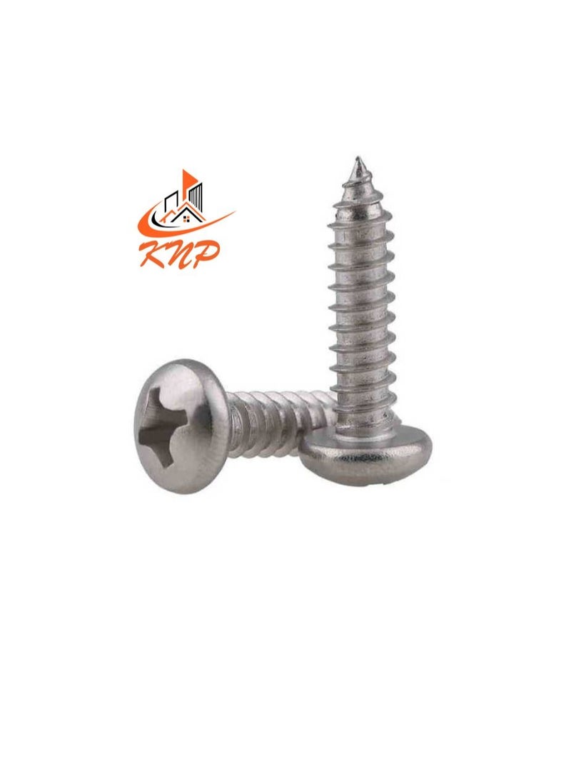 KNP KNP Pan Head Self-Tap Screws - Pack of 60 (1/2" x 4g) - Image 1