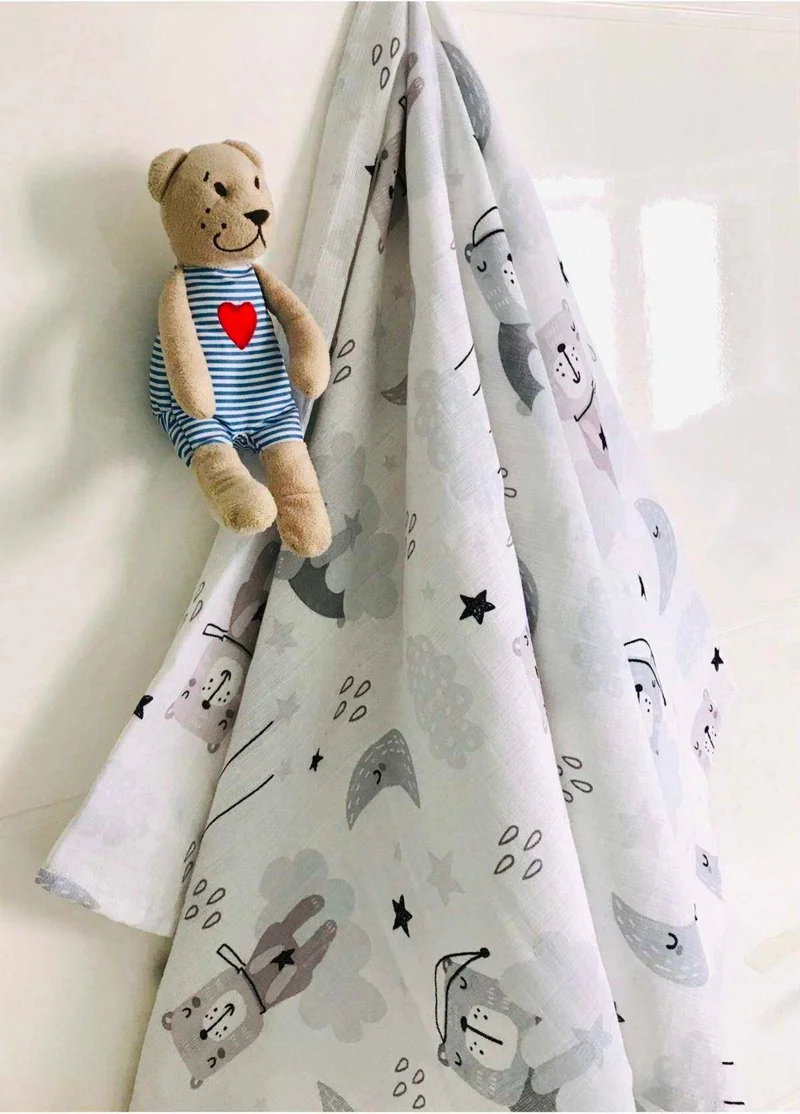 juniperus 2 Pieces 4 Layers and 2 Layers Multi-Purpose Muslin Cloth Cover Blanket