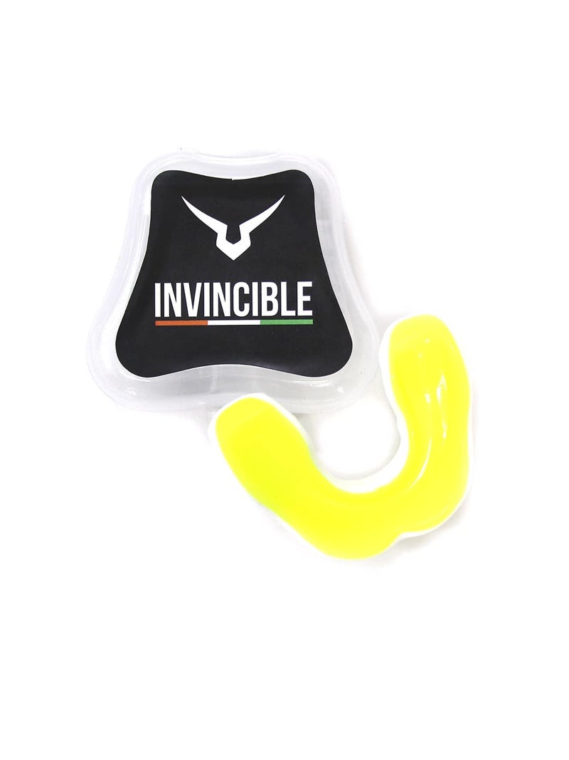 Invincible Combat Mouth Guards White Neon Yellow 4091 - Image 1
