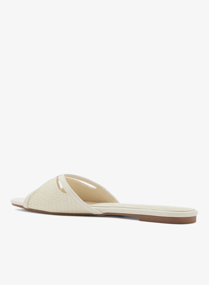 ELLA Strappy Weave Detail Flat Sandal