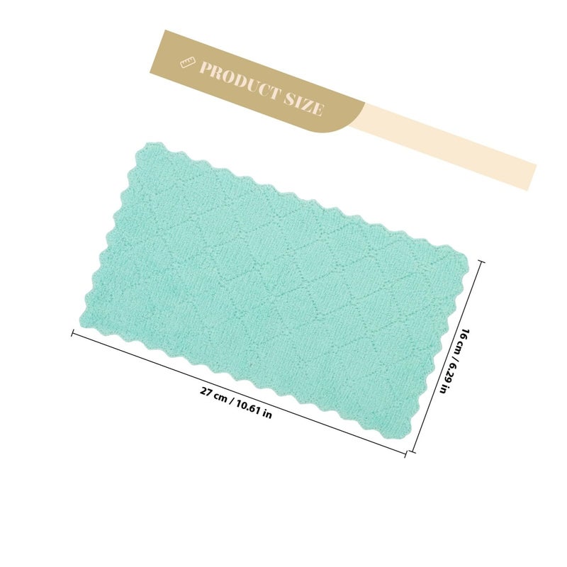 Reusable Absorbent Kitchen Dish Towels Multi Color 16x27cm Thickened Cleaning Cloths - Image 3