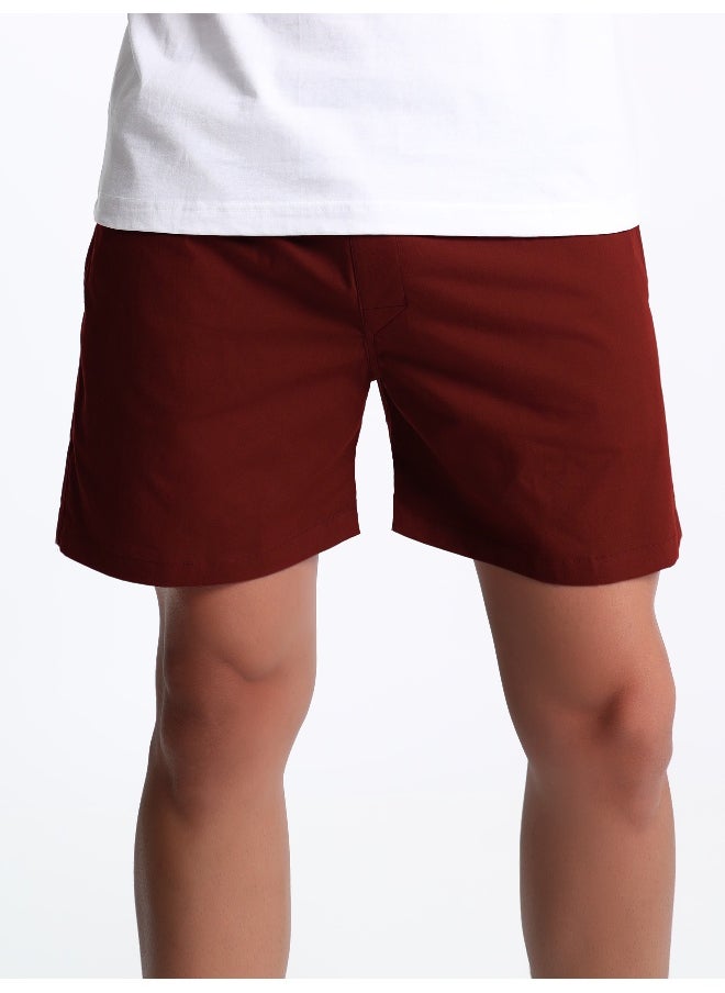 Beyoung Plain Burgundy Mens Boxer  - Image 3