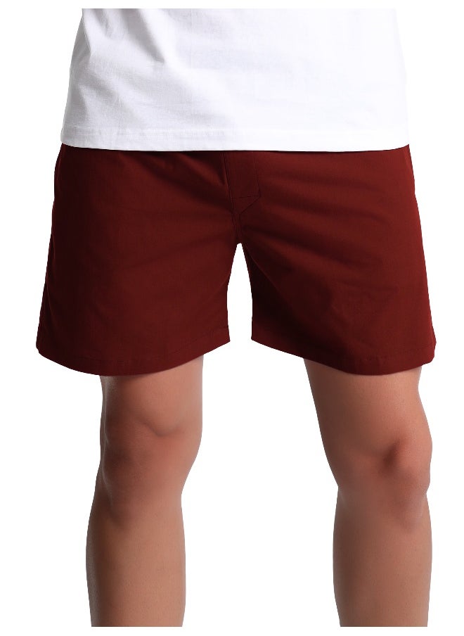 Beyoung Plain Burgundy Mens Boxer  - Image 4