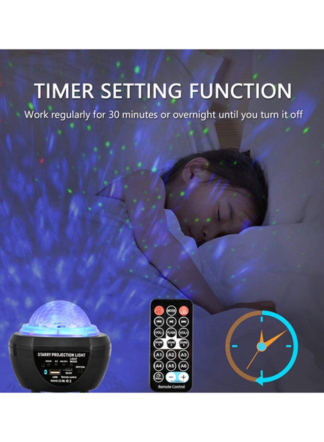 Cool Baby Bluetooth Star Projector Table Lamp With Remote Black/Blue - Image 3