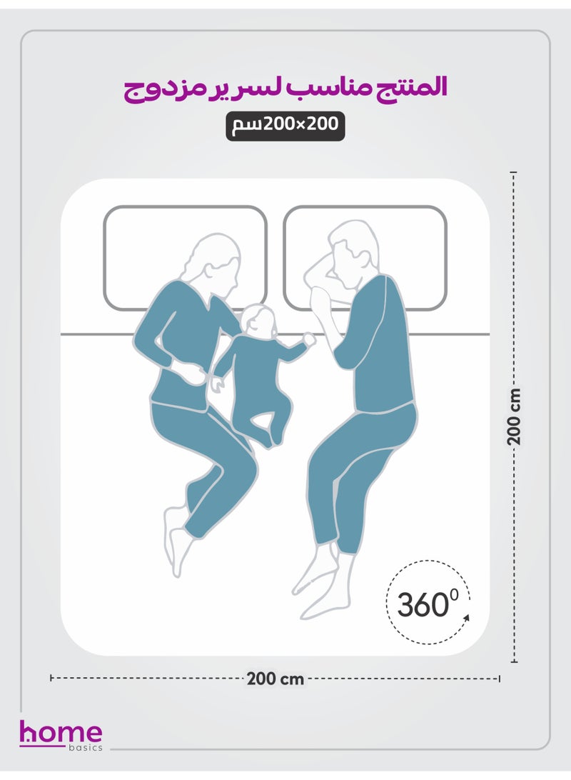 دوناتيلا الفراش المجهزة ورقة 3 قطعة سوبر الملك الحجم الصلبة غطاء سرير مجموعة يناسب (200 * 200 سنتيمتر) مع سادات و 35 سنتيمتر اضافية عميق نحى ستوكات غطاء سرير ، الزئبق - Image 2