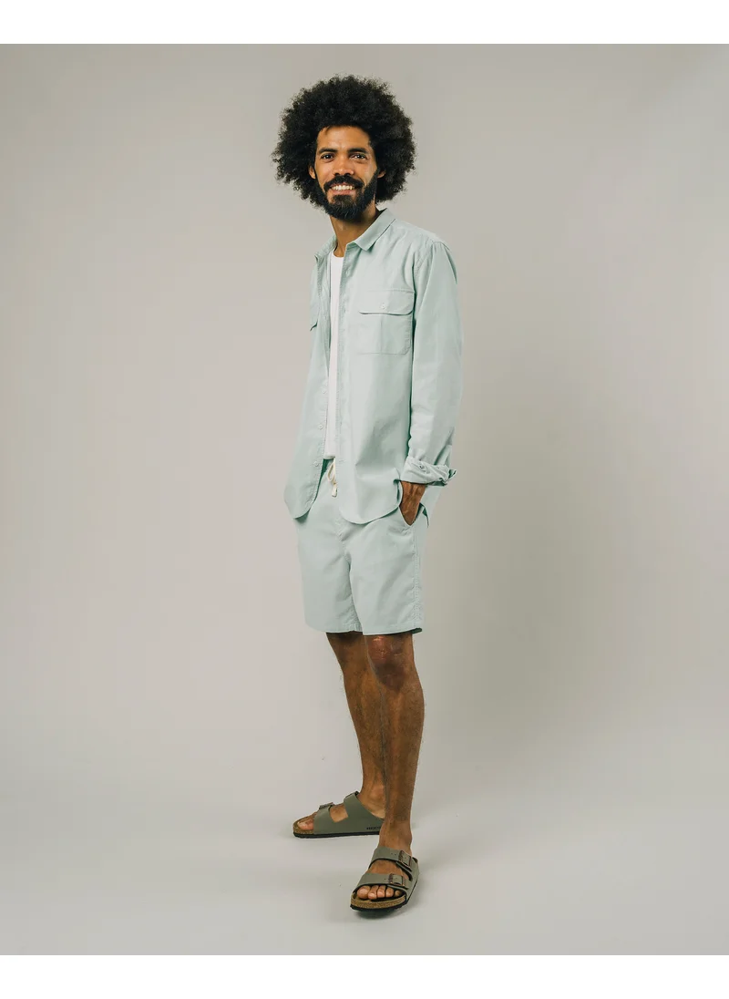 Brava Fabrics Corduroy Shorts Acqua 100% Organic Cotton