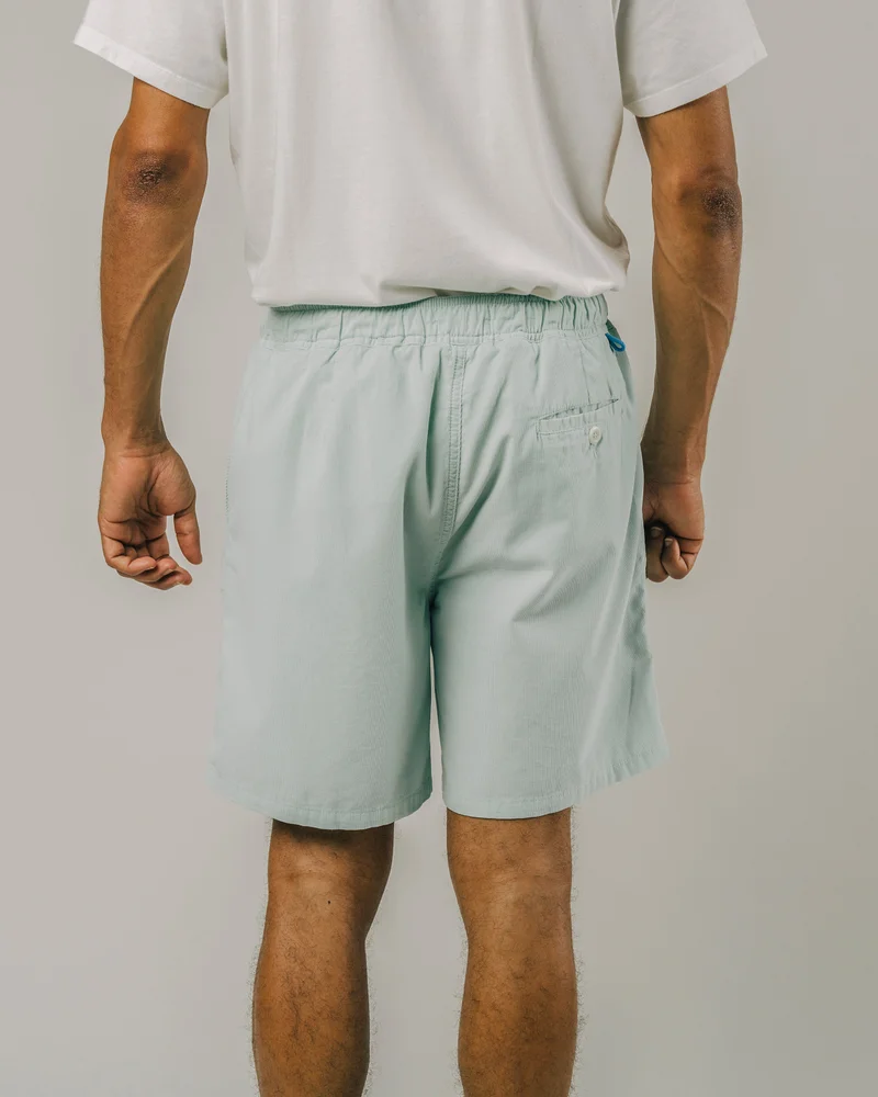 Brava Fabrics Corduroy Shorts Acqua 100% Organic Cotton