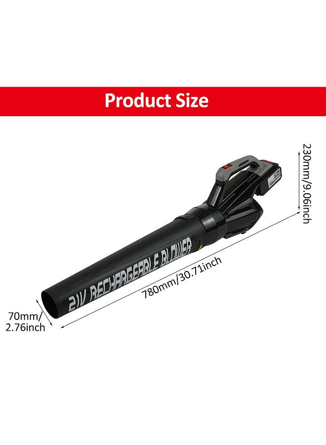 Generic Lithium Battery Strong Storm Blower Deciduous Blower Dust Blower Leaf Blowers for Patio, Yard, Sidewalk,Small Leaf Blower, with Speed Control Switch  - Image 2