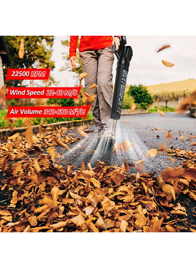 Generic Lithium Battery Strong Storm Blower Deciduous Blower Dust Blower Leaf Blowers for Patio, Yard, Sidewalk,Small Leaf Blower, with Speed Control Switch  - Image 3
