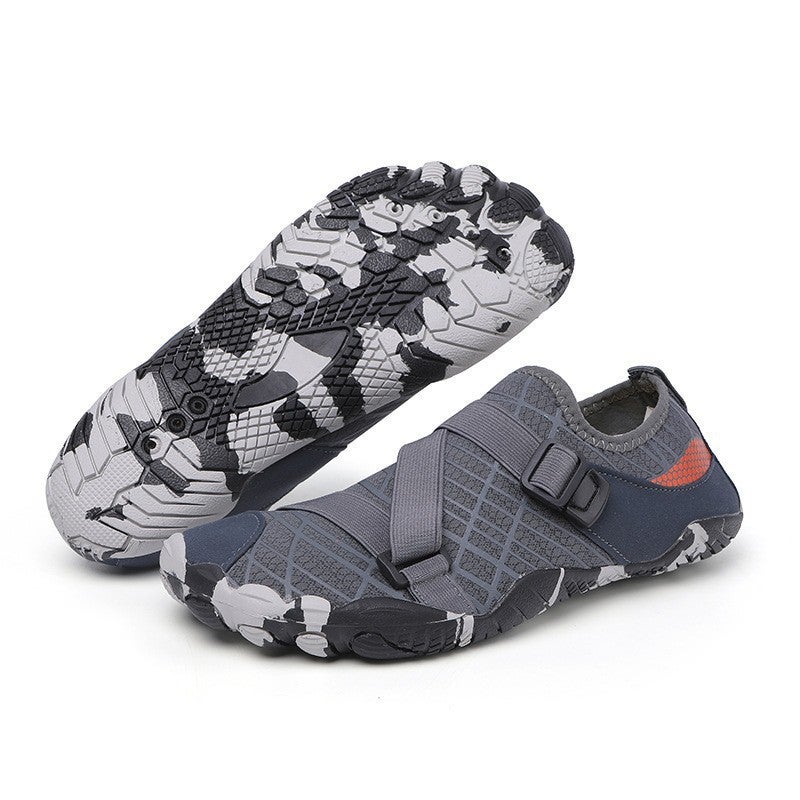 Outdoor Couples Tracing Shoes Womens Beach Shoes Breathable Non-slip Wading Shoes Mens Indoor Fitness Yoga Fitness sneaker 1008 gray 