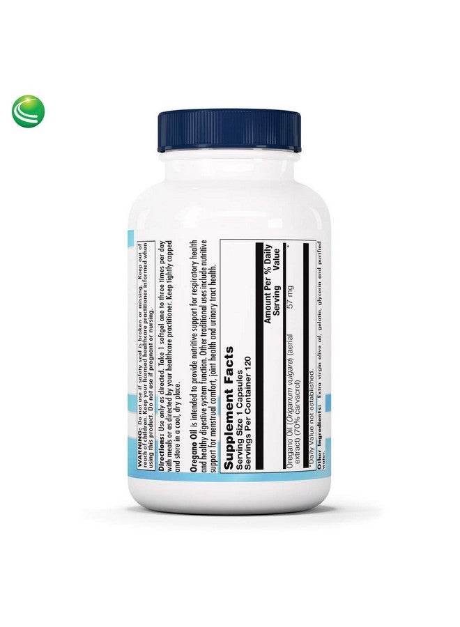 Nutra Biogenesis Oregano Oil - Oil of Oregano Softgel Capsules with 70% Carvacrol, Natural Oregano Extract for Lung Health and Immune Support - 120 Softgels - Image 2