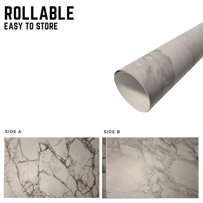 Smiledrive ® Double-Sided Photo Backdrop for Product & Food Photography – Splashproof, Foldable, Flat Lay Background Paper – 56x86 cm - Image 3