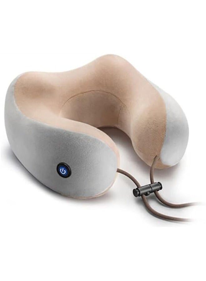 Electric Neck Massager Pillow - Multifunctional U-Shaped Support with Soothing Heat - Portable Kneading Massage Pillow for Travel, Home, and Office