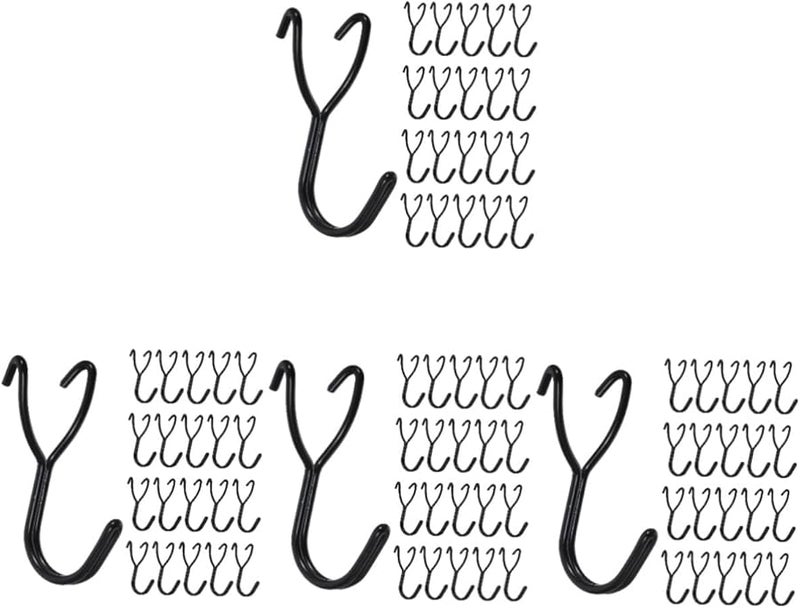 خطافات لوح التثبيت 80 قطعة خطافات حائط متينة منظف المرآب 4 عبوات - Image 2