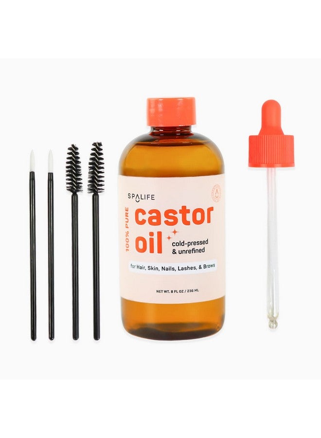 سبا لايف زيت الخروع نقي 100% للشعر والبشرة والأظافر والرموش والحواجب، 8 أونصة سائلة - Image 2