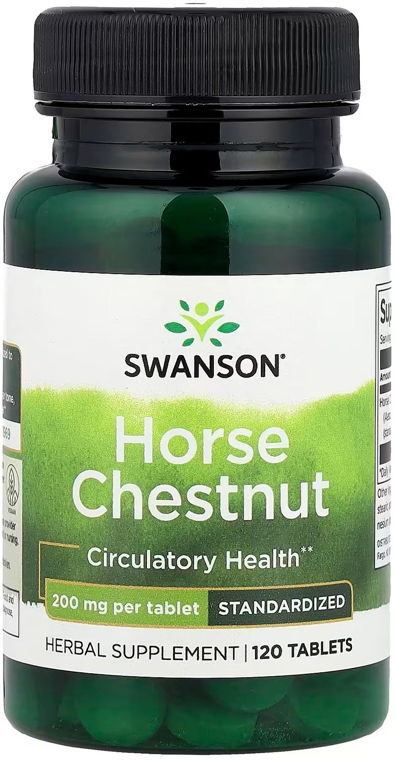 Swanson Horse Chestnut 200 mg 120 Tablets - Image 1