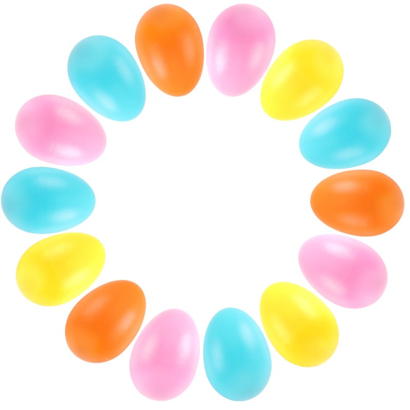 AUGSHY 14pcs Egg Shakers Set 4 Colors Plastic Maraca Eggs Sensory Percussion Toys for Early Rhythm Learning Music Education DIY Painting Rhythm Practice - Image 3