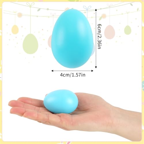 AUGSHY 14pcs Egg Shakers Set 4 Colors Plastic Maraca Eggs Sensory Percussion Toys for Early Rhythm Learning Music Education DIY Painting Rhythm Practice - Image 5