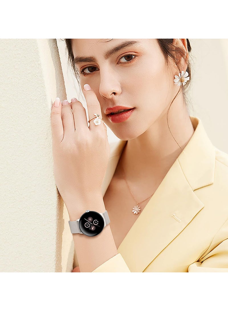 Metal Band for Google Pixel Watch 3 41mm - Stainless Steel Band for Google Pixel Watch 2/1 Adjustable Wristband Band for Men Women - Image 4