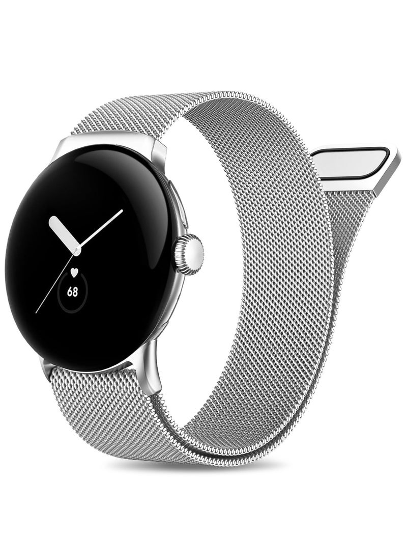 Metal Band for Google Pixel Watch 3 41mm - Stainless Steel Band for Google Pixel Watch 2/1 Adjustable Wristband Band for Men Women - Image 1