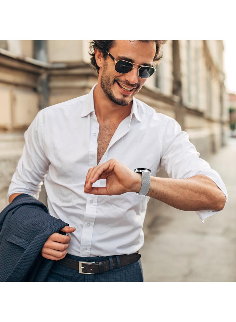 Metal Band for Google Pixel Watch 3 41mm - Stainless Steel Band for Google Pixel Watch 2/1 Adjustable Wristband Band for Men Women - Image 5