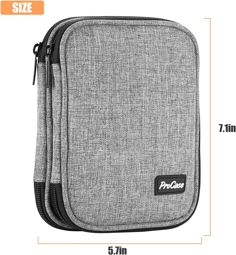 Procase Crochet Hook Case (up to 6.5 Inches), Travel Organizer Zipper Bag for Various Crochet Hooks, Circular Knitting Needles and Other Accessories (NO Accessories Included) - Image 2