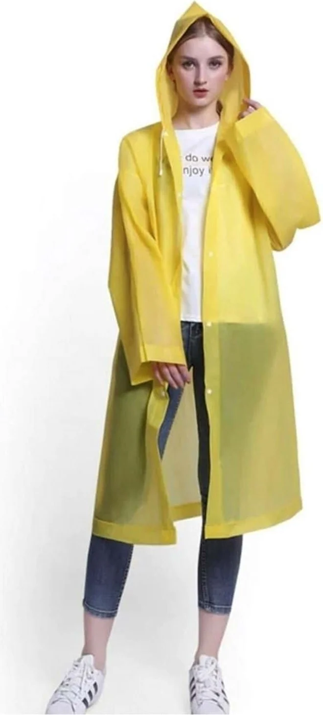Hegi Raincoat - PVC Eva Raincoat Topcoat Yellow 0.15MM