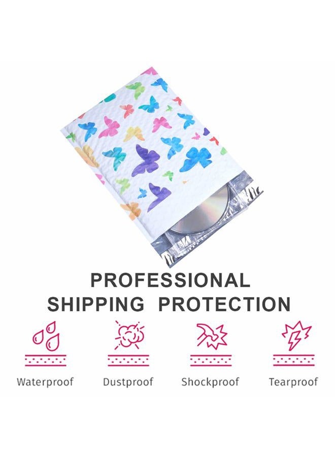 UCGOU 6x10 Inch Colorful Butterfly Poly Bubble Mailers Padded Envelopes Boutique Custom Bags Pack of 25Pcs - Image 4