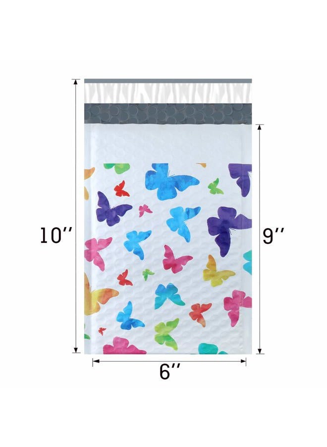 UCGOU 6x10 Inch Colorful Butterfly Poly Bubble Mailers Padded Envelopes Boutique Custom Bags Pack of 25Pcs - Image 2