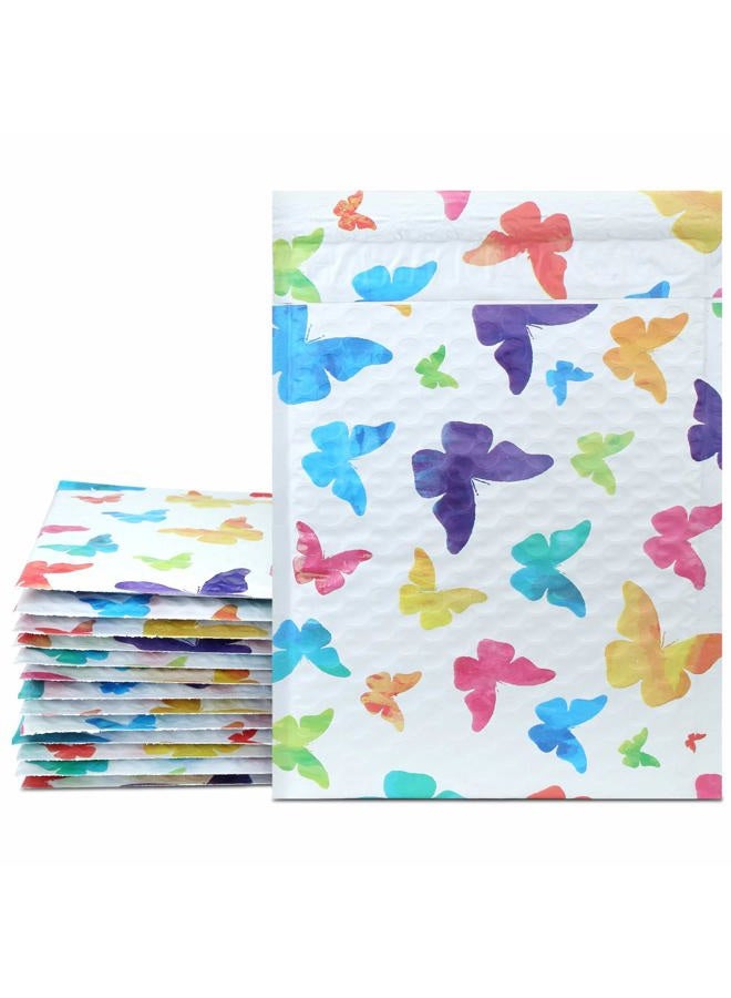 UCGOU 6x10 Inch Colorful Butterfly Poly Bubble Mailers Padded Envelopes Boutique Custom Bags Pack of 25Pcs - Image 1